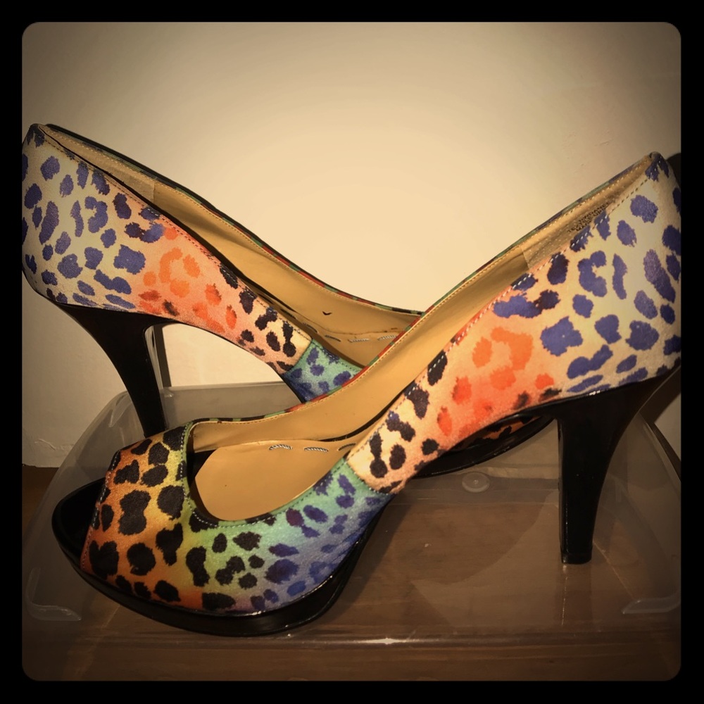 Nine West multicolored heels
